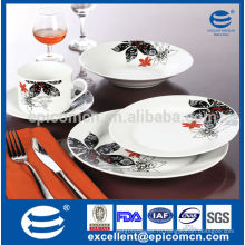 Германия классический декор с листом Посуда для гостиниц и ресторанов фарфоровая посуда